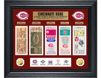 Cincinnati Reds World Series Deluxe Gold Coin & Ticket Collection