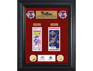 Philadelphia Phillies World Series Deluxe Gold Coin & Ticket Collection