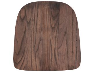 Rustic Walnut Wood Seat for Colorful Metal Chairs - Wood Seat Attachment