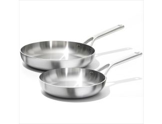 Mira Tri-Ply Stainless Steel 2pc Fry Pan Set