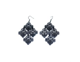 Black Chandelier Earrings