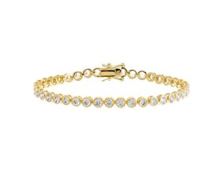 Bezel Tennis Bracelet Size 6.5"