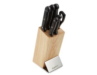 DiNA Pica 7pc Triple Riveted Cutlery Set with Block