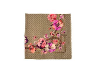 Wool GG Monogram Oversized Panshie Shawl