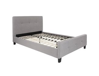 Light Gray Full Size Tribeca Platform Bed Frame