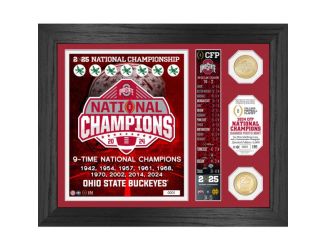 Ohio State 2025 CFP Banner Bronze Photo Mint