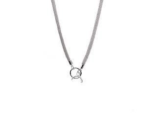 Silver Mesh Fashion Necklace