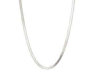 Herringbone Chain Necklace Silver
