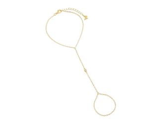 CZ Single Bezel Chain Hand Chain Size 7.25"