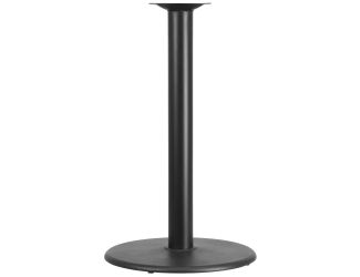 24" Round Restaurant Table Base with 4" Dia. Bar Height Column