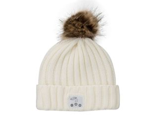 Bluetooth Wireless Music Beanie  w/ Built-in Speakers and Mic White
