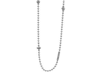 CAVIAR ICON  Silver Caviar Beaded Neckla