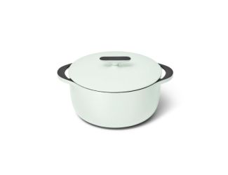 6.5qt Enameled Cast Iron Dutch Oven w/ Flat Lid Light Mist