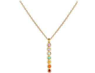 Satya Multi Stone Chakra Stick 18" Necklace
