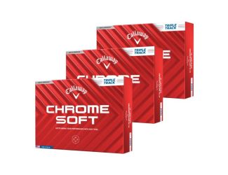 Chrome Soft Triple Track Golf Ball - Whites - 3 Dozen