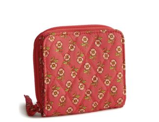 Small Zip-Around Wallet-Tiny Poppies-Premium Cotton