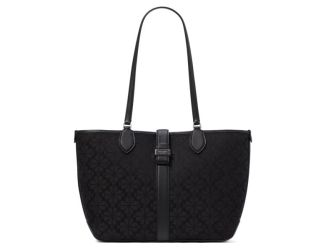 Spade Flower Jacquard Medium Tote - Black Multi
