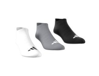 Adidas Ankle Socks 3 Pack - White/Grey Three/Black/9-12