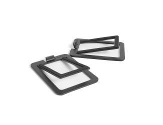 Pair of Desktop Speaker Stands: Black