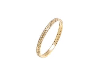 Diamond Pave Eternity Band 14K Size 6