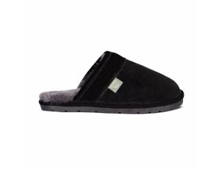 Mens Scuff Slip-On-Black-10.5-11.5