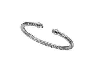 Cable Classics Bracelet with Pave Diamonds