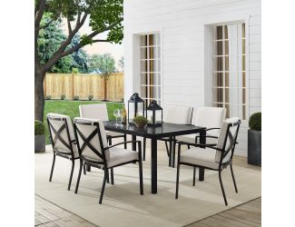 Kaplan 7Pc Outdoor Metal Dining Set