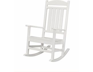 All-Weather Pineapple Cay Porch Rocker - White