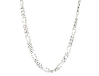 Sterling Silver Figaro Chain Necklace Size 20"