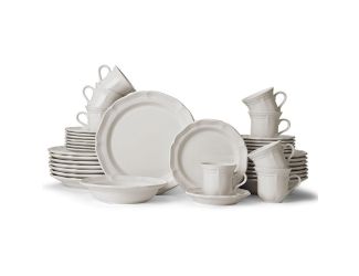 French Countryside 40pc Stoneware Dinnerware Set