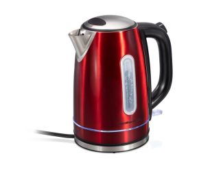 1.7L Stainless Steel Electric Kettle w/ LED Ring Red