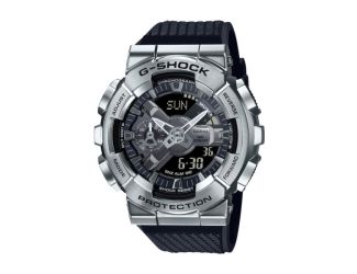 Men's G-Shock Ana-Digi Silver-Tone & Black Resin Watch