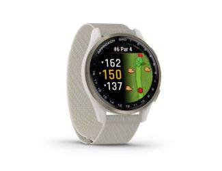 Approach S50 Cream Gold Aluminum Bezel/Ivory Nylon Band