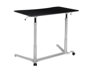Merritt Sit/Stand Computer Desk: Black