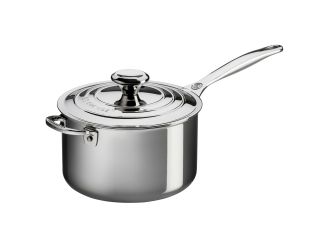 4qt Stainless Steel Saucepan w/ Lid and Helper Handle