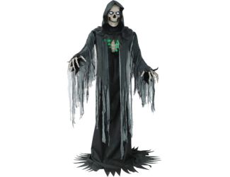 10-Ft. Tall Motion-Activated Towering Reaper, Premium Talking Halloween Animatronic
