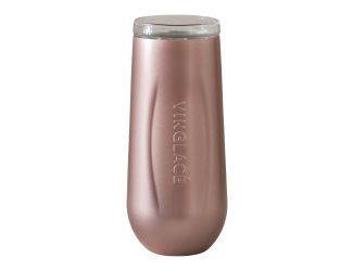 Glass Lined Champagne Flute Rose Gold