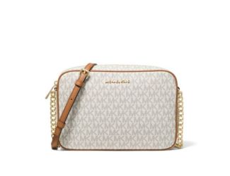 Jet Set Large Logo Crossbody Bag - Vanilla