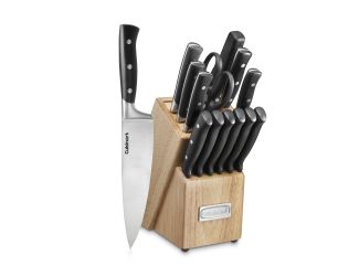 15Pc Triple Rivet Knife Block Set