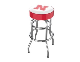 University Of Nebraska Chrome Bar Stool