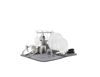 Udry Dishrack W/ Dry Mat  Charcoal