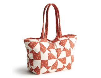 Small Hathaway Tote-Poppy Patchwork-Premium Cotton
