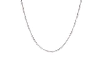 3CT Lab-Grown Tennis Necklace 14K Size 16"