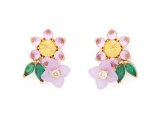 Bursting Blooms Cluster Studs - Multi