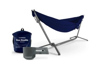 Swiftlet Hammock Stand Bundle - Granite Grey Stand / Midnight Blue Hammock