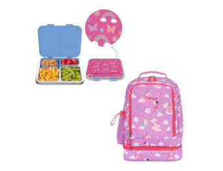 Kids' Backpack & Lunch Box Kit Fairies & Butterflies