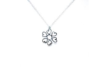 Scrolling Hearts Pendant Necklace