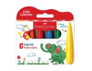 Little Creatives 6ct Easy Grip Crayons