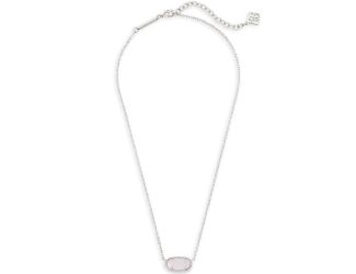 Elisa Silver Pendant Necklace in Iridescent Drusy