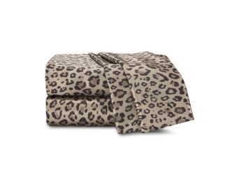 Elegance Satin Leopard Sheet Set Size King
